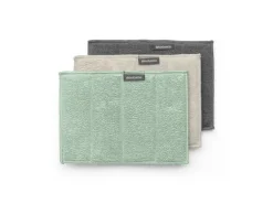 Brabantia Mikrofaser-Reinigungstuch 3 Stück, Grün/Beige/Grau
