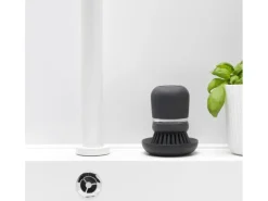 Brabantia Spülbürste mit Seifenspender Dunkelgrau