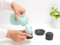 Brabantia Spülbürste mit Seifenspender Dunkelgrau