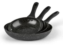 BRATmaxx Bratpfanne Aluminium Pfannen Set 3 Stück 20 cm/24 cm/28 cm