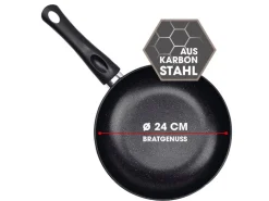 BRATmaxx Bratpfanne BRATmaxx Karbonstahl 24 cm
