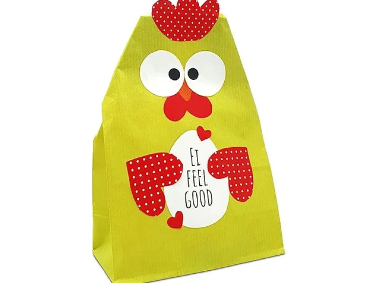 Braun + Company Papiertüte 2-er Set Huhn, Gelb