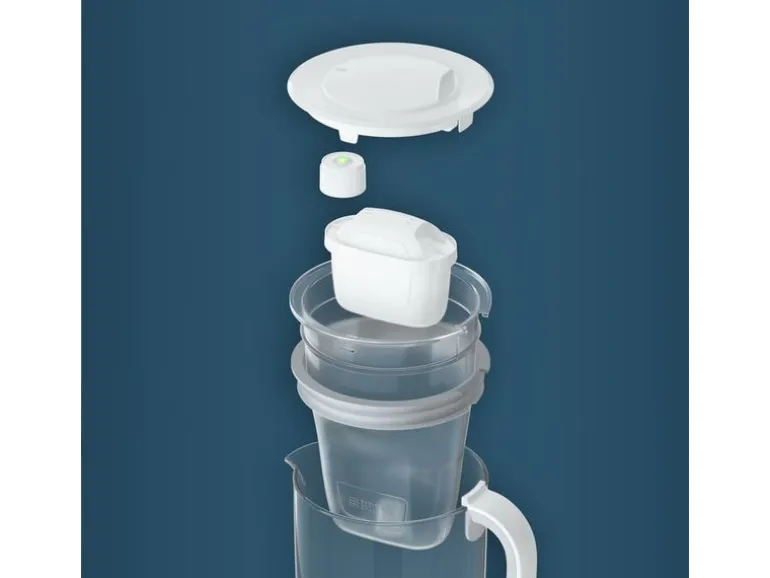 BRITA Glas Wasserfilter hellblau inkl. 1x Maxtra Pro