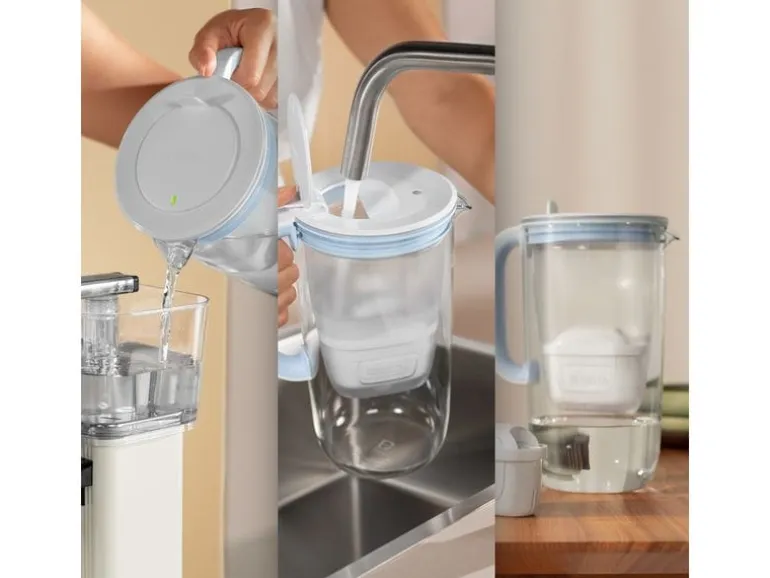 BRITA Glas Wasserfilter hellblau inkl. 1x Maxtra Pro
