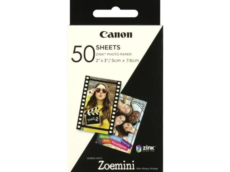 Canon Fotopapier ZINK ZP-2030 selbstklebend, 50 Blatt