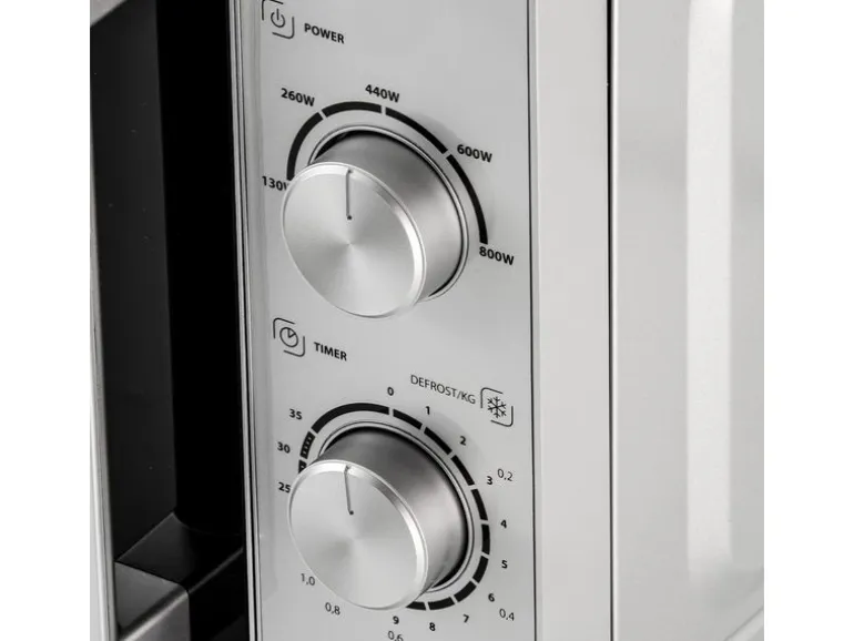 Caso Mikrowelle M20 Gourmet Schwarz/Silber