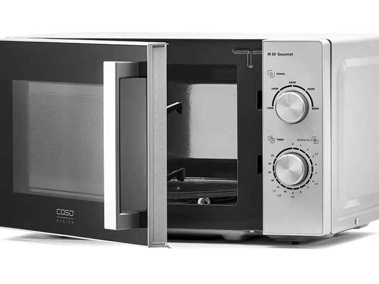 Caso Mikrowelle M20 Gourmet Schwarz/Silber