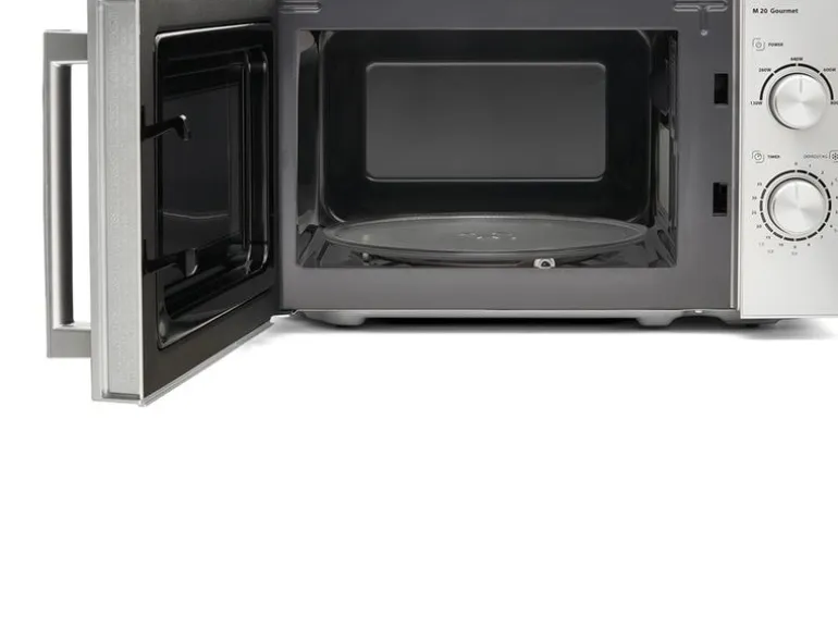 Caso Mikrowelle M20 Gourmet Schwarz/Silber