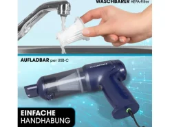 CLEANmaxx Akku-Handsauger 16535 Dunkelblau
