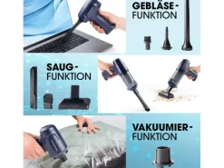 CLEANmaxx Akku-Handsauger 16535 Dunkelblau