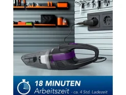 CLEANmaxx Akku-Handsauger Grau, Violett Grau, Violett