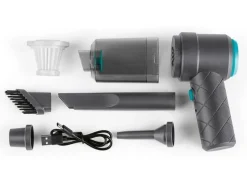 CLEANmaxx Akku-Handsauger Zyklon, 7-tlg., Schwarz