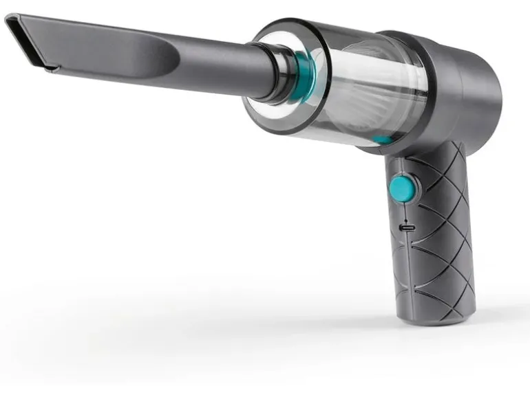 CLEANmaxx Akku-Handsauger Zyklon, 7-tlg., Schwarz