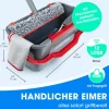 CLEANmaxx Fensterwischer 7-teilig, Grau/Rot