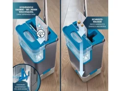 CLEANmaxx Komfort-Mopp 7 l, Grau / Blau