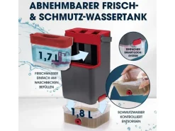 CLEANmaxx Komfort-Mopp, 7 l, Grau / Rot