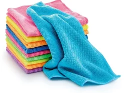 CLEANmaxx Mikrofaser-Reinigungstuch 35 x 35 cm, 10 Stück, Mehrfarbig