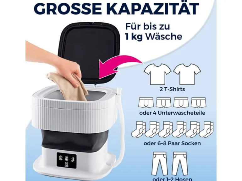 CLEANmaxx Mini Waschmaschine Oben