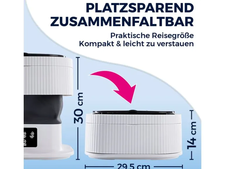 CLEANmaxx Mini Waschmaschine Oben