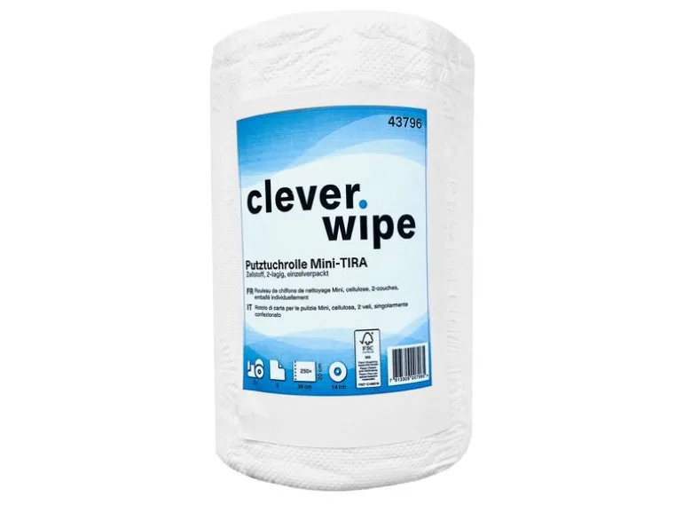 clever wipe Papierwischtuch Mini 1 Rolle à 90 m