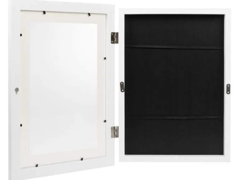 COCON Bilderrahmen für Kinderzeichnungen 34 x 25 x 4 cm, Weiss