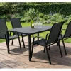 COCON Gartenstuhl Frida Schwarz, 2er-Set