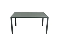 COCON Gartentisch Alice, 150 x 90 x 74 cm, Schwarz/Grau