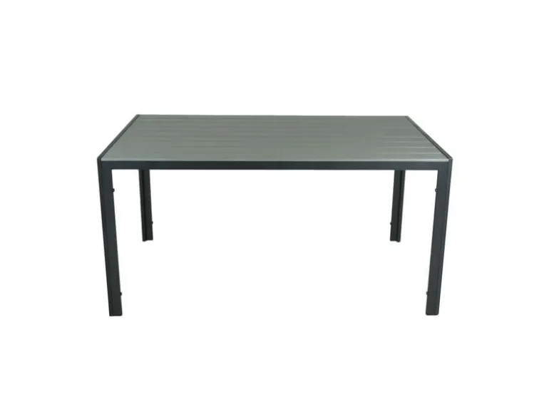 COCON Gartentisch Alice, 150 x 90 x 74 cm, Schwarz/Grau