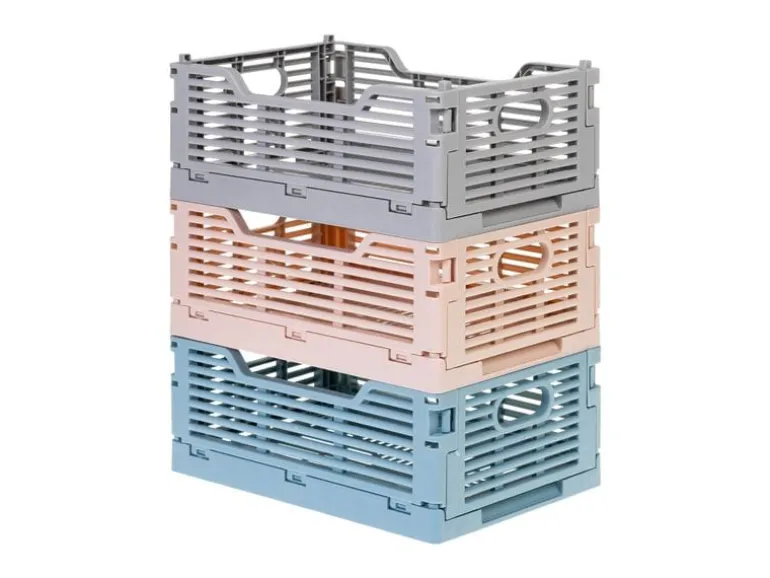 COCON Klappbox 22 x 15 x 9 cm 2 Stück, Grau