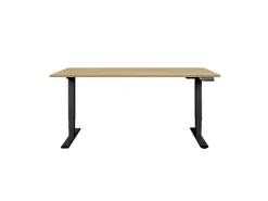Contini höhenverstellbarer Bürotisch 2.0 x 0.9 m Eiche, Schwarz
