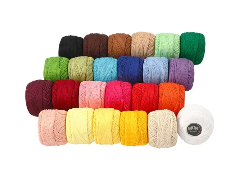 Creativ Company Baumwolle Baumwolle, Mercerisiert, Sortiert, 24 x 20 g