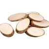 Creativ Company Holzscheiben mit Borke 7.5 x 4.5 cm Dicke 8 mm 20 Stk