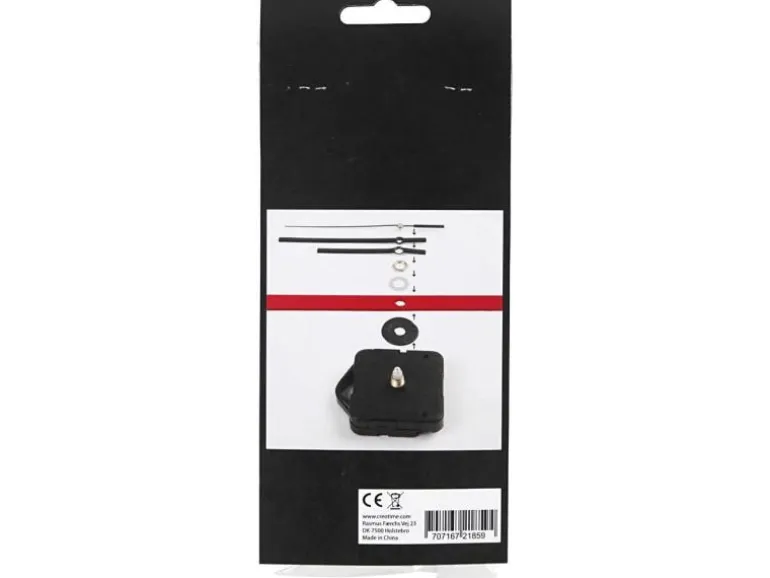 Creativ Company Uhrwerk Schwarz, max. Plattenstärke: 6 mm