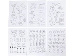 Creativ Company Wasserlösliche Stickvliese A5, 6 Blätter
