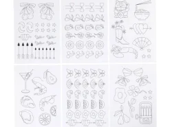 Creativ Company Wasserlösliche Stickvliese A5, 6 Blätter