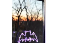Dameco Aufhänger Fledermaus Fensterdekoration 13 LEDs