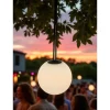 Dameco LED Hängelampe Outdoor weiss D20 cm, 3000 Kelvin, 80 lm, 4W