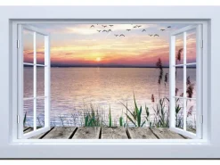 Dameco LED Wandleuchte Bild Fenster auf Steg