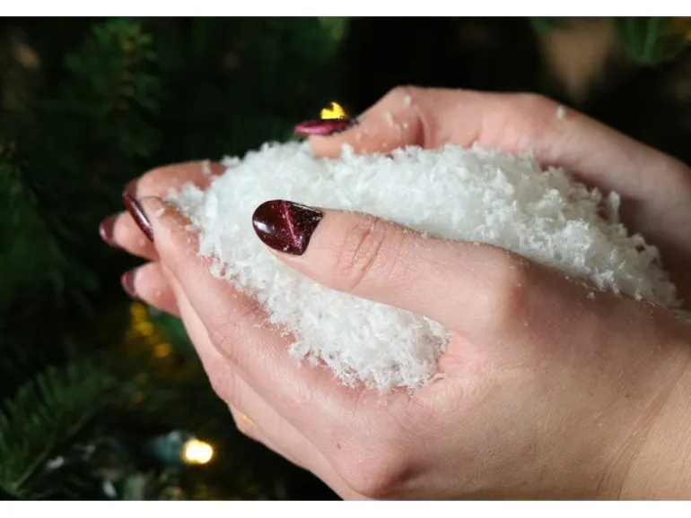 Dameco Weihnachtsdeko Bio Schneepulver im Beutel,1 Liter
