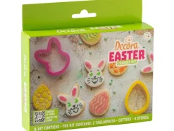 Decora Ausstechformen und Schablonen Set -Hase und Ei 4-teilig