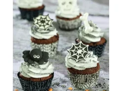 Decora Muffin-Backform Halloween Spinnen ø 5 cm, 1 Stück