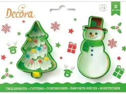 Decora Schneemann Kunststoff Rot