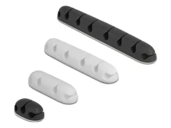 Delock Kabelhalter Kombi Set 4 Stück