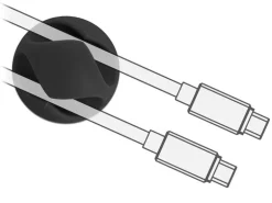 Delock Kabelhalter 29mm, für 2 Kabel, selbstklebend 6 Stück