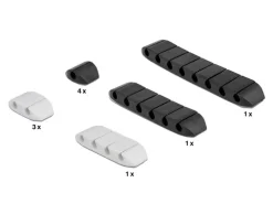 Delock Kabelhalter trapezförmig Kombi Set 10 Stück