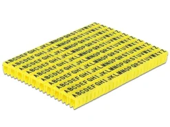 Delock Kabelkennzeichnung Clips A-Z gelb, 10x 26 Stück