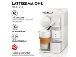 De'Longhi Kaffeemaschine Nespresso New Lattissima One EN510.W Weiss