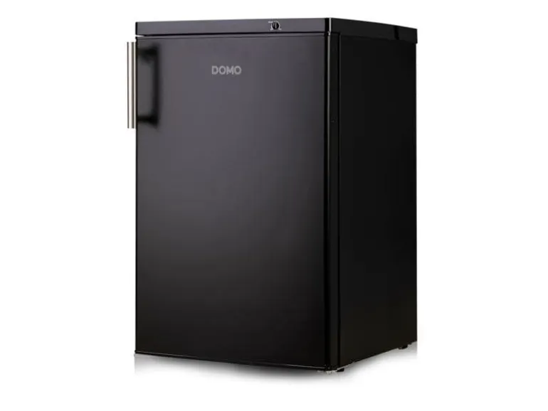 Domo Gefrierschrank DO91132F Schwarz Rechts, Wechselbar