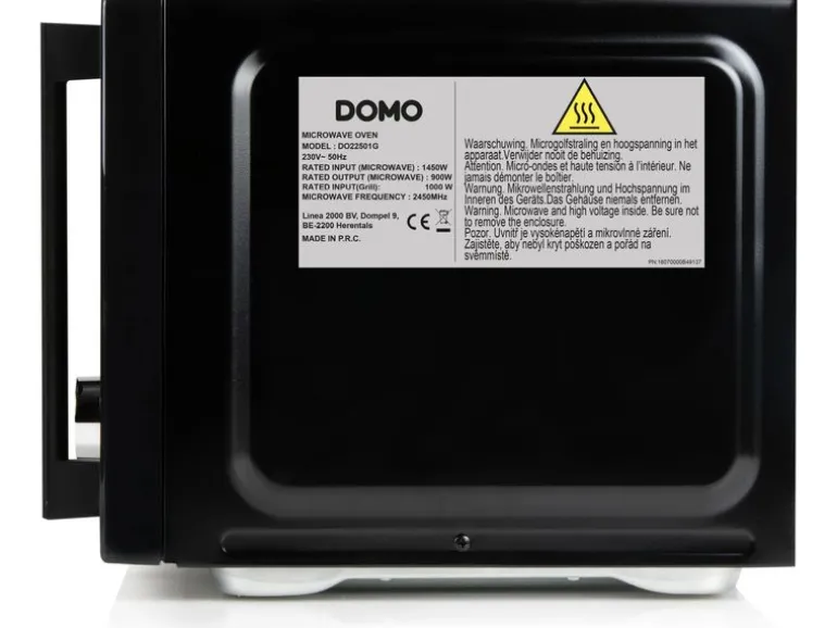 Domo Mikrowelle mit Grill DO22501G Schwarz