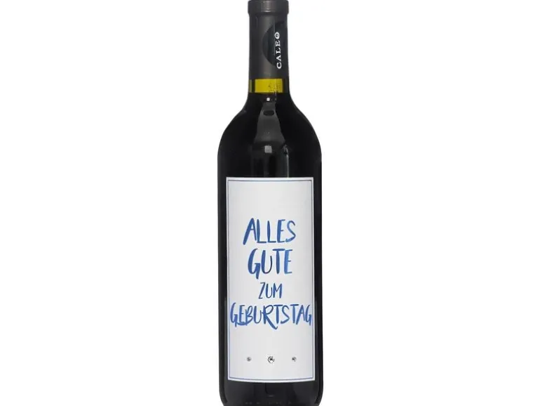 Dreams and Fantasy Geschenkidee Rotwein Alles Gute zum Geburtstag Blau, 750 ml